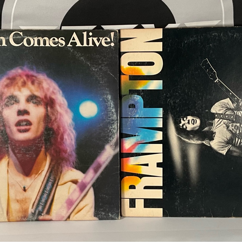 Peter Frampton Records - Frampton & Frampton Comes Alive 2 LPs (A&M)